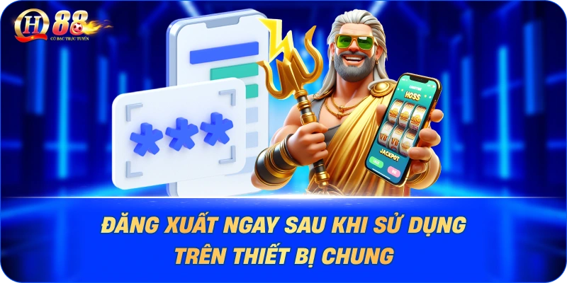 Đăng xuất ngay sau khi sử dụng trên thiết bị chung